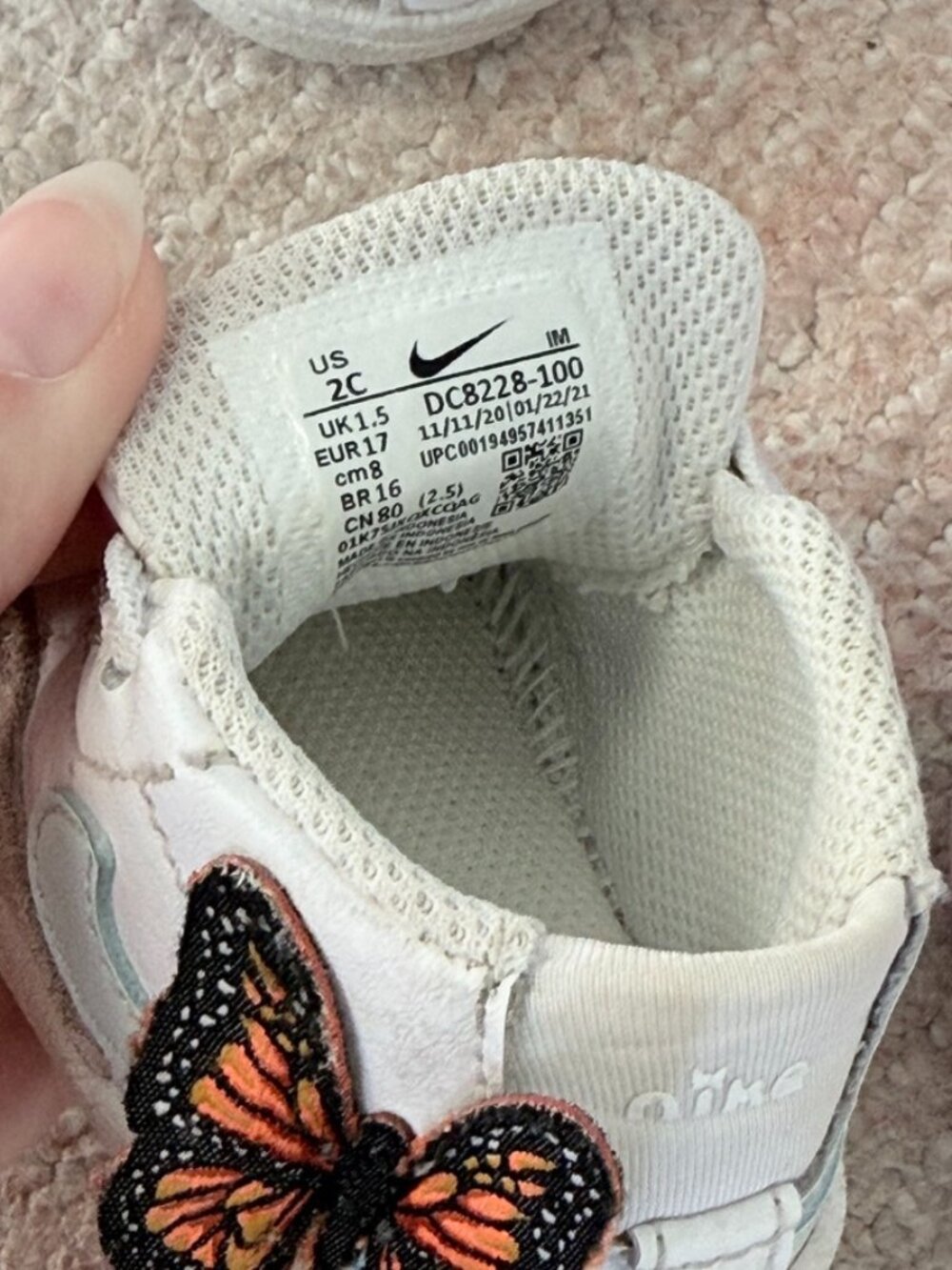 Nike Blazer Mid SE CB ‘White Orange Butterfly’